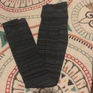 black and grey leggings